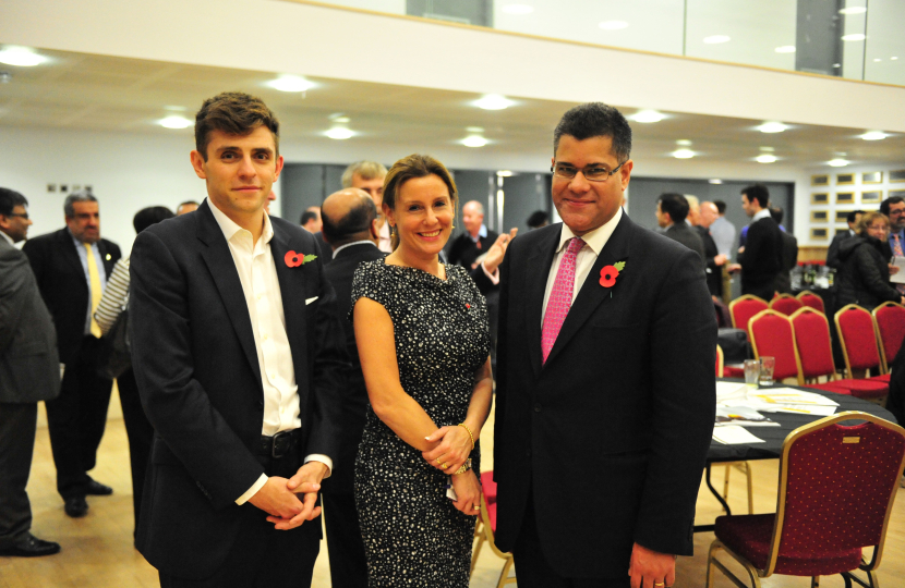 Hannah with Alok Sharma MP and Tom King