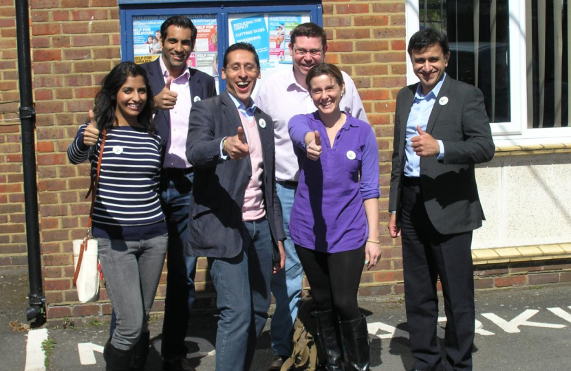 Hannah and the Conservative Friends of India Campaign Team 